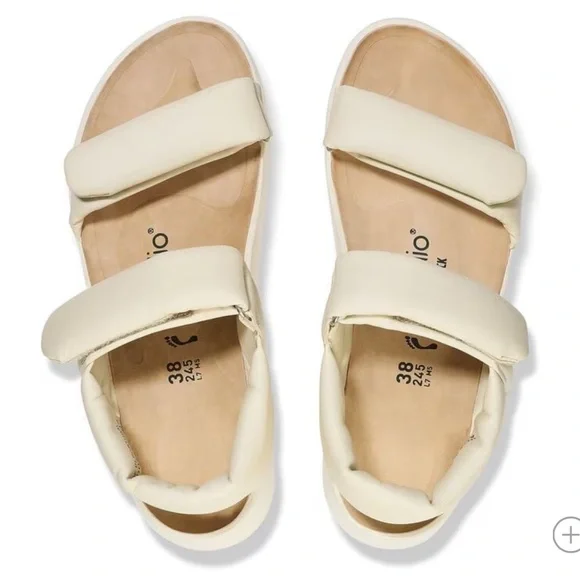 NWT BIRKENSTOCK Theda Platform Sandal, Ecru, size 37 - Picture 5 of 5